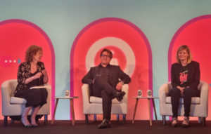 meabh quoirin Foresight Factory, Nicola Buck CMO, BP & Castrol and Edwin Taborda Chief Consumer & Market Intelligence Officer, L’Oréal during advertising week