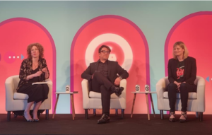 meabh quoirin Foresight Factory, Nicola Buck CMO, BP & Castrol and Edwin Taborda Chief Consumer & Market Intelligence Officer, L’Oréal during advertising week